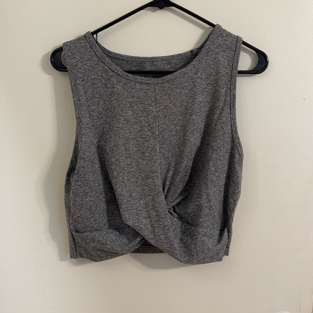 XL twisty cropped athletic tank